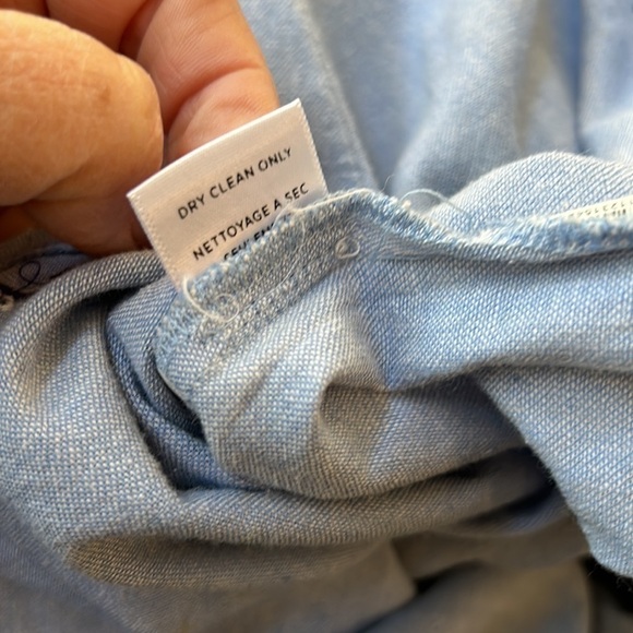 Misa Los Angeles Chantal Embroidered Cotton Chambray India Maxi Dress Small - Picture 16 of 16